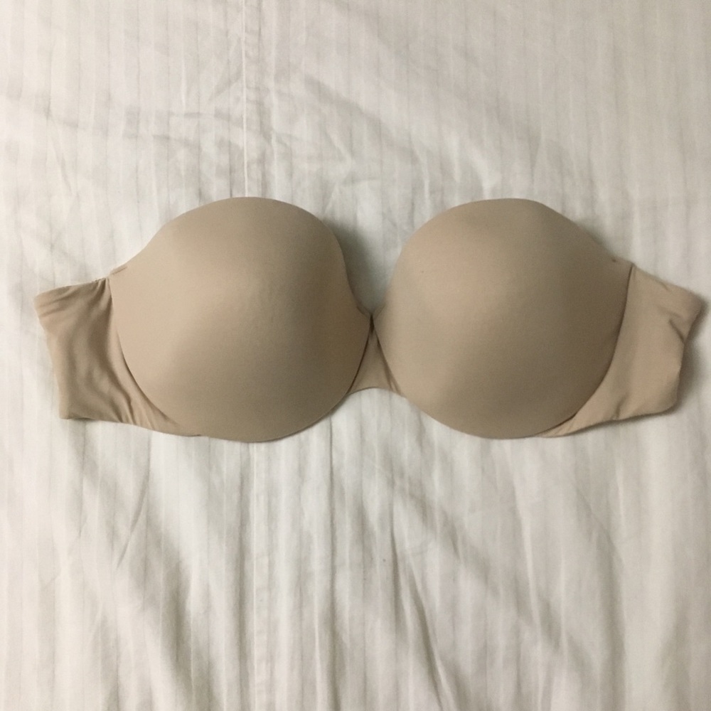 Victoria’s Secret Strapless Beige Tan Bra
